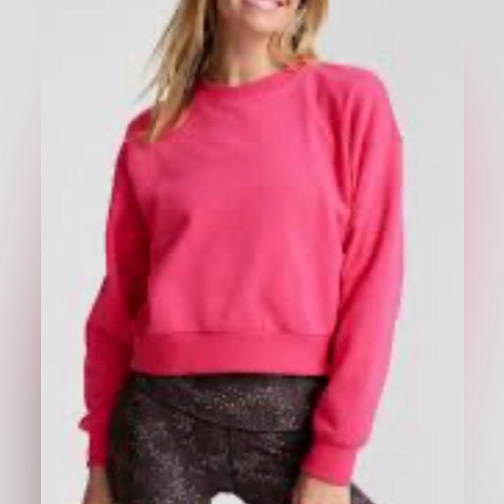 Zara Hot Pink Crewneck Sweatshirt
